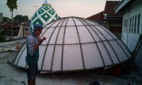 Proses Pengecatan Plafon